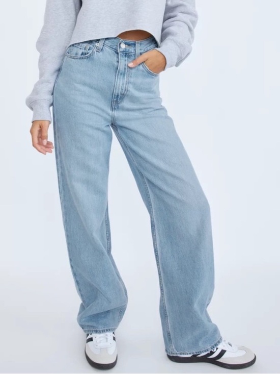 Levi's Denim - Levi’s high loose jeans 25 lets stay in pj cotton hemp wide leg lightweight